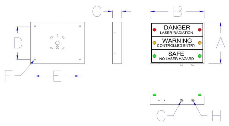 ETG-TLS Entry-Guard™ Illuminated Triple Status Sign